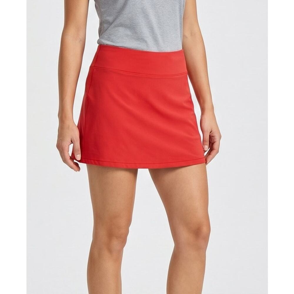 Slender Shapes Large Skort Coral Orange Pink Cotton Polyester Spandex